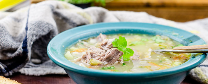 Soup with salt cucumbers “Rassolnik”