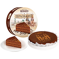 Torte "Praga" mit Cremefüllung 25% und mit Schokoladenkuvertüre 25% überzogen, tiefgefroren