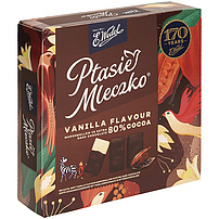 "Ptasie Mleczko Vanilla, extra" Zarte Schaumzuckerware mit Vanillegeschmack in Bitterschokolade