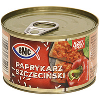 "Paprikakarz szczecinski" - Polnischer fischhaltiger Brotaufstrich mit Reis