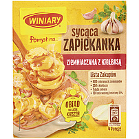 Winiary "Zapiekanka ziemniaczana z kielbasa" Aromatisiertes Erzeugnis zum Zubereiten von Kartoffel-Wurst-Auflauf.