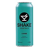 Low Alcohol Carbonated Drink "Shake Cocktails "Caribe", 5% vol.