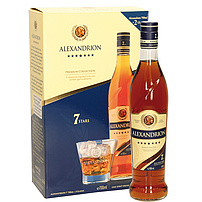 Spirituose "ALEXANDRION" 7* Einzelverpackt mit 2 Gläsern, 40 % vol.