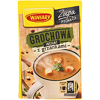 Erbsensuppe mit Croutons "Grochowa z grzankami". Instantprodukt