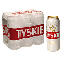 Bier "Tyskie Gronie" 6-er Träger (6x0,5 l), 5,2% vol.