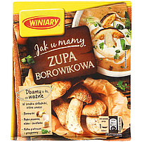 Aromatisierte Cremesuppe mit Steinpilzen "Jak u mamy - Zupa Borowikowa "