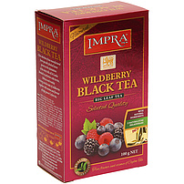 Wildberry Black Tea - Aromatisierter Schwarzer Tee "Ceylon Orange Pekoe" mit Waldbeeren und Hibiskus, mit Erdbeergeschmack