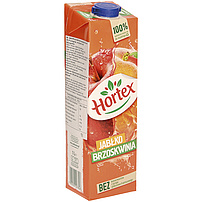 Hortex Apfel-Pfrisich-Erfrischungsgetränk mit 20% Fruchtgehalt, mit Zucker und Süßungsmittel