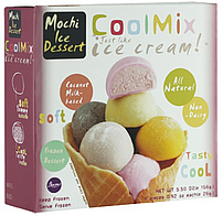 Eisdessert-Mix "Mochi" aus Kokosmilch, tiefgefroren