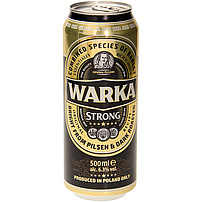 Dunkles Bier "Warka Strong" 6,3% vol.