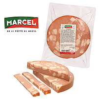 Mortadella – feinzerkleinerte Brühwurst mit grober Speckeinlage, nach rumänischer Art "Marcel"