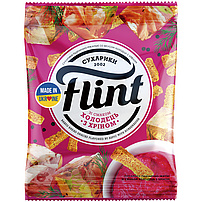 "Flint" - Snack aus Weizenbrot mit Aspik-Meerrettich-Geschmack