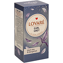 Lovare-Earl Grey - Schwarzer Tee aus Ceylon, aromatisiert mit Bergamotteöl, in Beuteln