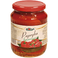 "Papryka konserwowa" – Eingelegter Paprika. Pasteurisiert.