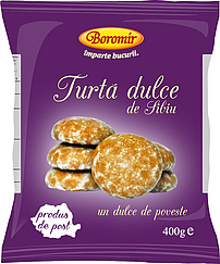 Rumänische braune Lebkuchen "Boromir-Turta dulce de Sibiu", glasiert, mit Sonnenblumenöl