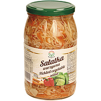 "Salatka warzwyna" - Gemüsesalat aus Weißkohl, Paprika, Karotten und Zwiebeln. Pasteurisiert.