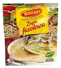 Bohnencremesuppe mit Gemüse "Zupa Fasolowa"