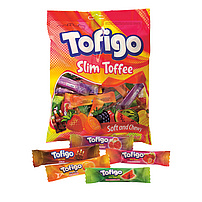 "Tofigo slim" Mischung von Kaubonbons mit Cola- und Fruchtgeschmack (Erdbeere, Orange, Himbeere, Wassermelone, Mango)