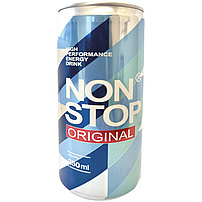 "Non Stop Original" - Energy Drink: Koffeinhaltiges Erfrischungsgetränk mit Taurin und Vitaminen - erhöhter Koffeingehalt.