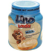 "Lino Lada Milch" - Milch-Creme mit Haselnüssen